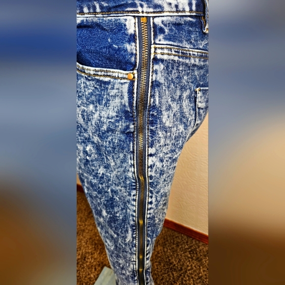 K Jordan - Jeans with zipper accents,skinny jean sz 12 womans - Picture 1 of 4